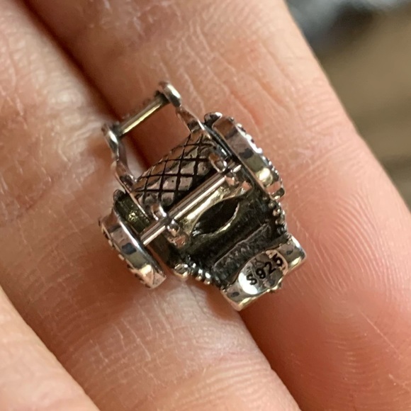 NWOT Rickshaw Charm w/ Cubic Zirconia, Red & Green Enamel Sterling Silver 925 - Picture 12 of 12